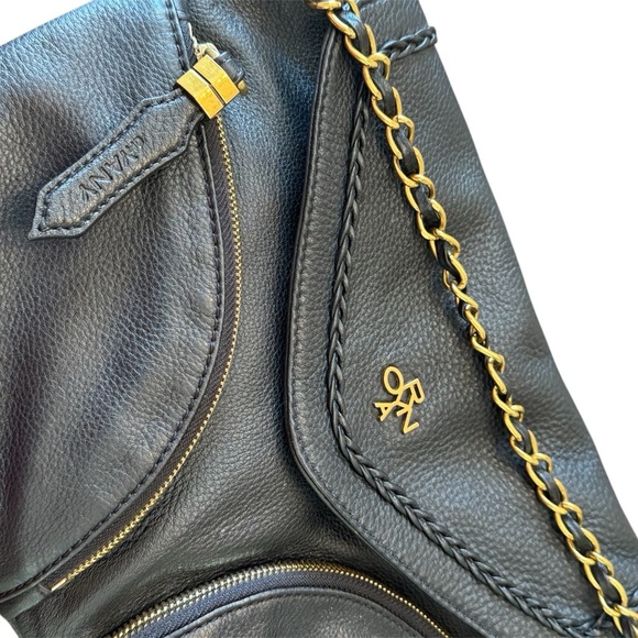 orYANY Black Leather Should Bag - Picture 6 of 8